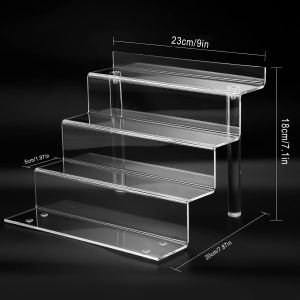 Kệ Đựng Nước Hoa Acrylic 4 Tầng Kiểu Hiện Đại Giá Đỡ Trưng Bày Vật Liệu Nhựa Cần Lắp Ráp