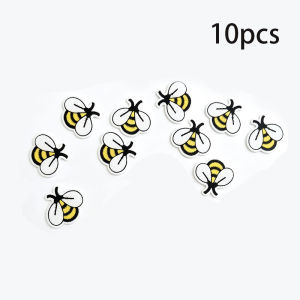 Iron On Bee Embroidery Patches 10Pcs Cute Small Bumblebee Applique Stickers for Clothes Jacket Jeans Backpack DIY Clothing Decor