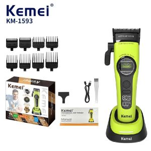 Kemei | Komei Professional Hair Clipper F1 - Super Motor with External Brushless Trimmer Mens Electric Shaver KM-1593