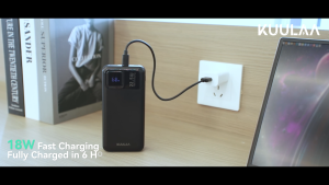 KUULAA 20000mAh Power Bank 22.5W Fast Charging Portable Powerbank with Digital Display Compatible For iPhone 16 pro max iPhone15 14 13 Promax and Samsung Huawei Xiaomi Series
