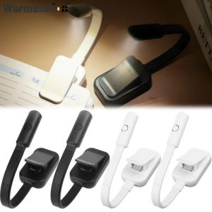 Mini Clip Book Light 3 Brightness Adjustable USB Rechargeable Reading Lamp Eyes Protection Convenien Room Dormitory Night Lights