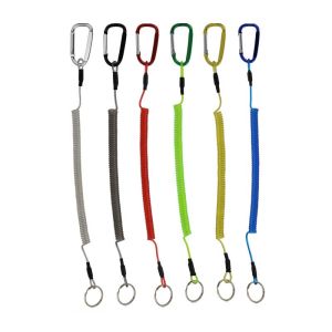 Ackibbik 6pcs Fishing Lanyard with Carabiner Fishing Ropes Secure Pliers Lip Grips Tackle Kayak Paddle Leash Paddle Accessories