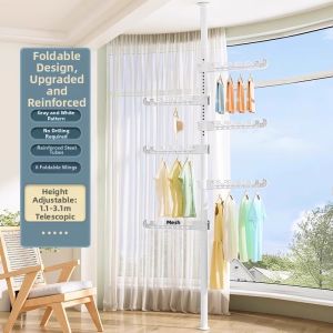 WANGXINGHEYUE | Floor-to-ceiling Indoor Closet Drying Rack