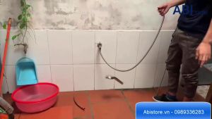 Bộ dây bát sen chống vỡ ( dây inox ốc đồng chống xoắn dây rút lõi 3 lớp chịu áp 40 tầng )