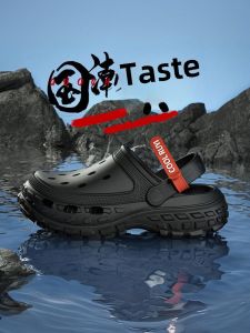 Mens Summer Driving Outdoor Fishing Anti-slip Thick Bottom Outdoor Head Wear Resistant No Smell Foot Beach Sandals