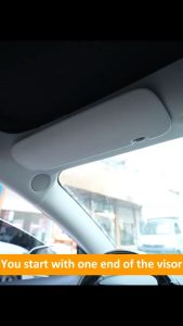 [24 hours delivery] car mirror interior 3-color light source car mirror makeup car makeup mirror led mirror makeup mirror with led light led mirror cermin kereta