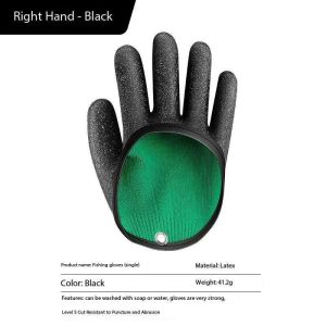 Multi functional anti slip wear-resistant fishing gloves anti stab anti puncture waterproof portable outdoor fishing gloves
