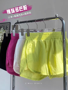 Sporty Three-quarter Length Thin Fitness Training Shorts Womens High-waist Running Yoga Shorts Summer 2025 New Style