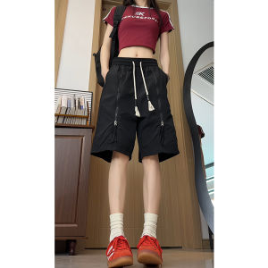 American Style Casual Workwear Shorts Mens Quick Dry Teenage Sports Pants High Street Leisure Five-Quarter Length