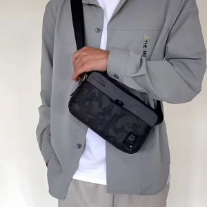GLADIO Tas Selempang Desmond Kekinian Air Terbaru Simple Pria Anti Motif Keren Unik Remaja GLD064B5