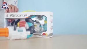 648-57 Children Toy Gatling Soft Dart Machine Gun Bullet Launcher Shooting Mainan Manual Reload Pistol