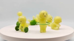 Bandai | Mini Figure Cute Noctilucent Doll Cartoon Toy Desktop Ornament Mystery Surprise Gifts