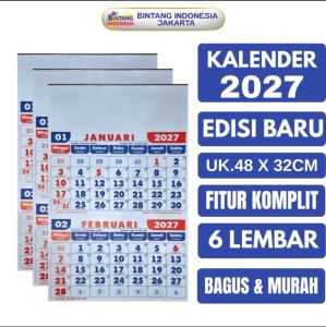Kalender dinding kerja Dwibulan 2027