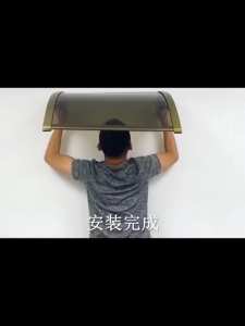 Awning Canopy Heavy-duty Sturdy With Bracket Shade Awning Sun Shade Waterproof Anti UV