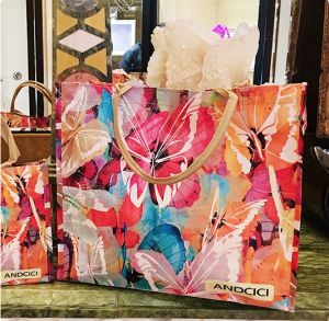 Handheld travel storage bag waterproof bag womens folding shopping bag