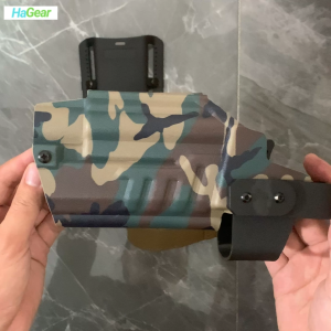 HaGear Level II Duty Kydex Holster for Olight Turbo/Baldr Pro/PL PRO/PL 3 Series – Fits Glock17/19 SIG P320 M17/M18/X5 CZ P10C/SP01 VP9 FN509/507 Chinese 92G/92A/B – Custom Color Options