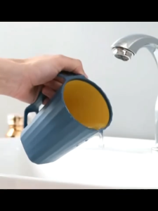 **2025 NEW** * 2 Pcs Toothpaste Cup Brush Cup Bathroom Cup Gargle Cup Simplified Stylish Ultra Lightweight Mildew Proof Brush Water Splits Unbreakable Plastic Handle Handle Portable Toiletries 2 Keping Cawan Ubat Gigi Cawan Berus 牙刷杯