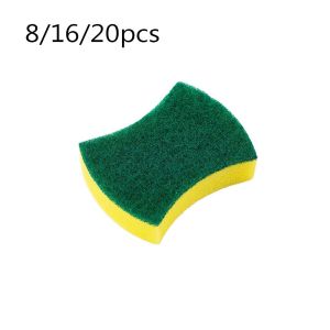 8/16/20 Pack Kitchen Cleaning Sponge Dishcloth Scouring Pad Scratch-Resistant Dish Sponge Kitchen Cleaner Household Tools