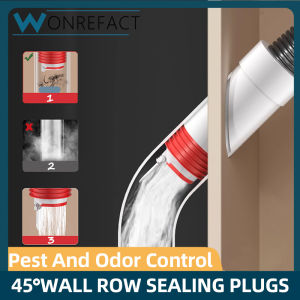 Anti-Odor Water Pipe Sealing Plug 45° Wall Row Sealing Plugs Extension Anti Plugging Artifact With Closed Valve
