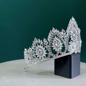 Miss Universe Wedding Crown Queen Rhinestone Tiara Party Stage Show Hair Jewelry for Pageant Party Gifts