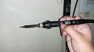 NO LIMIT DIYE Solder Listrik Digital LCD + Timah Set Lengkap Adjustable Temperature Soldering 80W