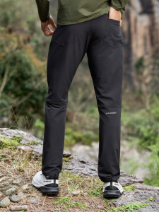 Elastic Outdoor Urban Integrated Belt Softshell Trousers