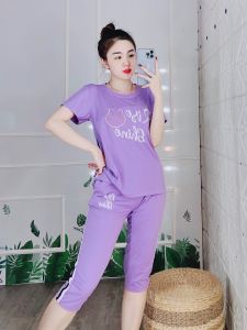 Đồ bộ nữ mặc nhà bộ đồ thun lửng đồ bộ thun cotton bigsize mặc nhà dễ thương