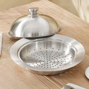 304 Stainless Steel Multifunctional Steaming Tray With Lid And Grid