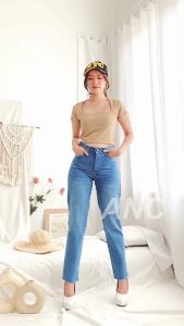 Celana Boyfriend Wanita Sobek Tembus - Celana Boyfriend Tinnycan Sobek BEL