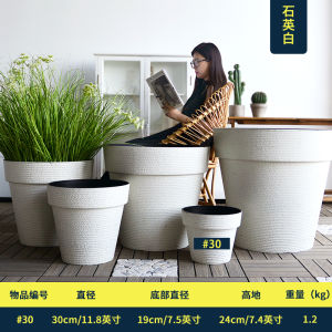 Plastic Flower Pot Minimalist Large For Home Indoor Living Room Balcony Melamine Resin Outdoor Garden Tree Planting Landscape Bonsai
