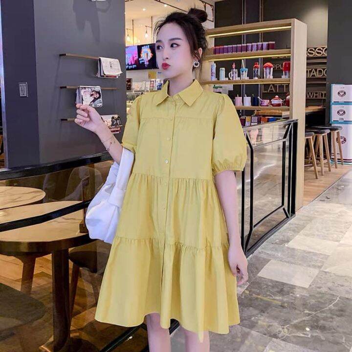 Korean sales polo dress