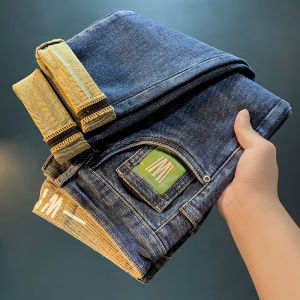 กางเกงยีนส์ทรงสลิมฟิตสำหรับผู้ชาย ทรงหลวม ทรงลำลอง ทรงฮาราจูกุ ทรงลำลอง ทรงฤดูหนาว ทรงลำลอง ทรงฤดูหนาว