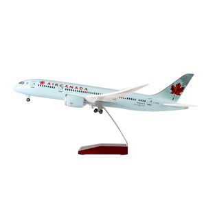 1/130 Scale Aircraft Model Series B787 Canada Airlines Plane Resin 47CM Airplane Landing Gear Ornament Collection Display