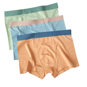 3PCS Boys Panties Underwear 5-16 Years Old Solid Color Breathable Soft Stretch Modal Teen Boys Boxer Briefs Kids Sports Shorts