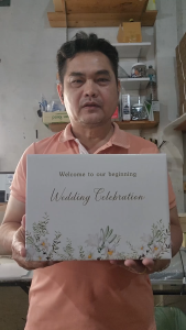 กล่องเล็กใส่ซองแต่งงาน ขนาดกล่อง 22x29x21cm พร้อมส่ง   (กล่องประกอบสำเร็จรูปพร้อมใช้งาน)