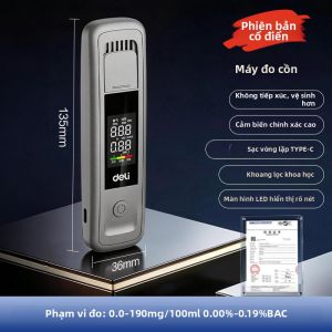deli | Bộ Kiểm Tra Nồng Độ Cồn Giao Thông Chính Xác Cao