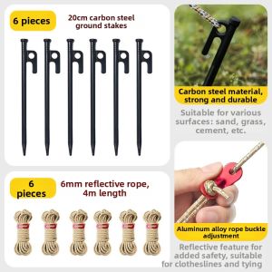 Windproof Outdoor Ground Pegs Set