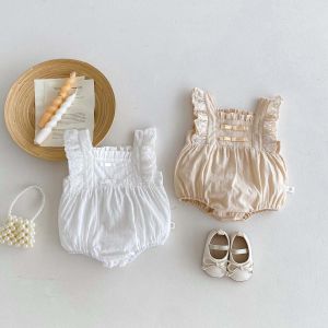 Princess Style Baby Girl Romper Summer Thin Sleeveless Vest Crawler Clothes 100 Days Full Moon Fashionable Onesie Haili