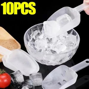 5/10Pcs Plastic Ice Scoops Transparant Ice Shovel for Candy Dessert Grain Birthday Wedding Party Supplies Kitchen Accessories