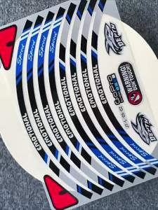 Applicable to Benda   Wollastonite 250 Motorcycle Rim Stickers Reflective Waterproof the Engine Housing Metal Sticker Clutch Cover