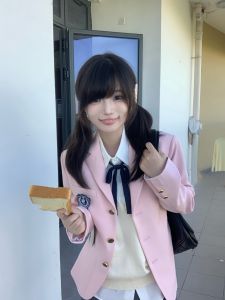 Original Lulucake Pink Suit Jacket Womens Waist-Cinching Style Commute Friendly Long Sleeve V-Neck Single Button Closure