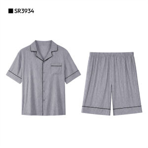 Semir | Couples Sleepwear Set Short Sleeve Shirt Shorts Outdoor Wearable