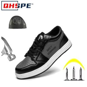 Steel Toe Safety Shoes - Anti-Smash Anti-Slip Anti-PierceDurable Work Boots for Men/WomenLabor ProtectionTrendy Safety Gear
