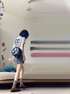 Áo Thun Cotton Pure Cotton Slim Fit in Hình Thiết Kế Vai Ngắn Tay Áo Thun Nữ Thời Trang Mùa Hè Thường Ngày Cổ Tròn