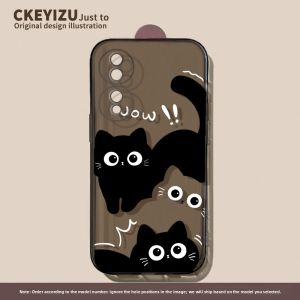 Transparent Silicone Phone Case for Honor 100 pro 90gt 80se 70pro 60/50 50 Anti-fall Full Cover Huawei 20pro Cartoon Honor 10 Youth Edition