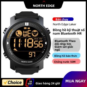 Đồng Hồ Thông Minh Nam/nữ NORTH EDGE Máy Đo Nhịp Tim Chống Nước 50m Máy Đếm Bước Đi Đồng Hồ Báo Thức Để Bơi Lội Và Chạy Bộ Tương Thích Với Android/iOS