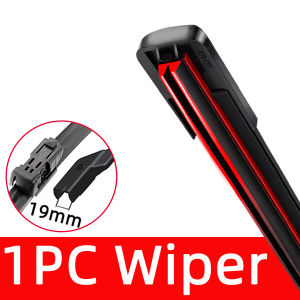 PINMOAP Car Windshield Wiper With Double Rubber Strips And 19mm Wiper Blades 14"16"17"18"19"20"21"22"24"26" Silent Wiper Blade