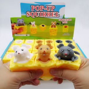 Pop Up Squishy Cute Animal Tikus Keju Mainan Anak Fidget Toy Stress Relieved Toys Binatang Squisi Elastis Cubit Pop It Hewan Lucu Penghilang Stress dan Gelisah Viral Murah
