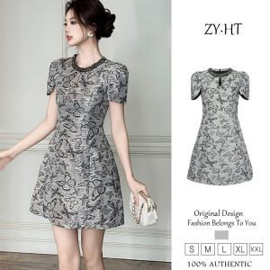 ZYHT womens dress grey dress A-Line dress jacquard dress work dresses lxury dresses wedding dresses attendance dresses party dresses evening dresses 45146