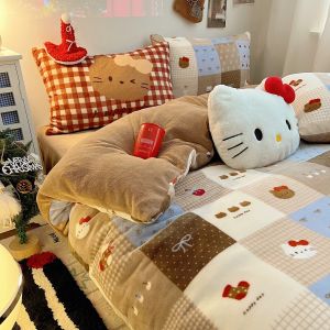 Kiss Dear | Autumn Winter Cartoon Cute Thickening Coral Fleece Bedding